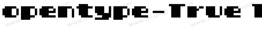 opentype-True Type字体转换